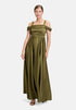 Vera Mont_Shiny Olive_Off-The-Shoulder Evening Dress_5105-4262_5596_01