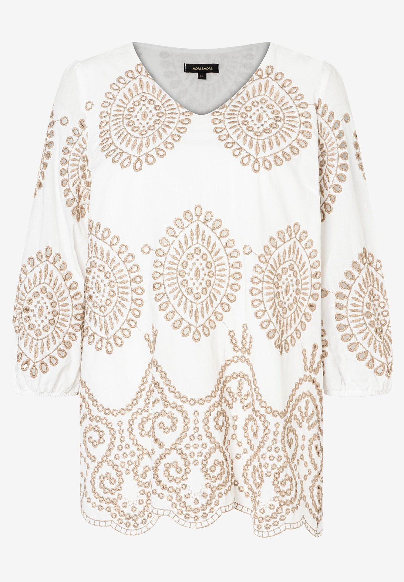 More &amp; More_White/Beige Lace Tunic_51052009_0010_03
