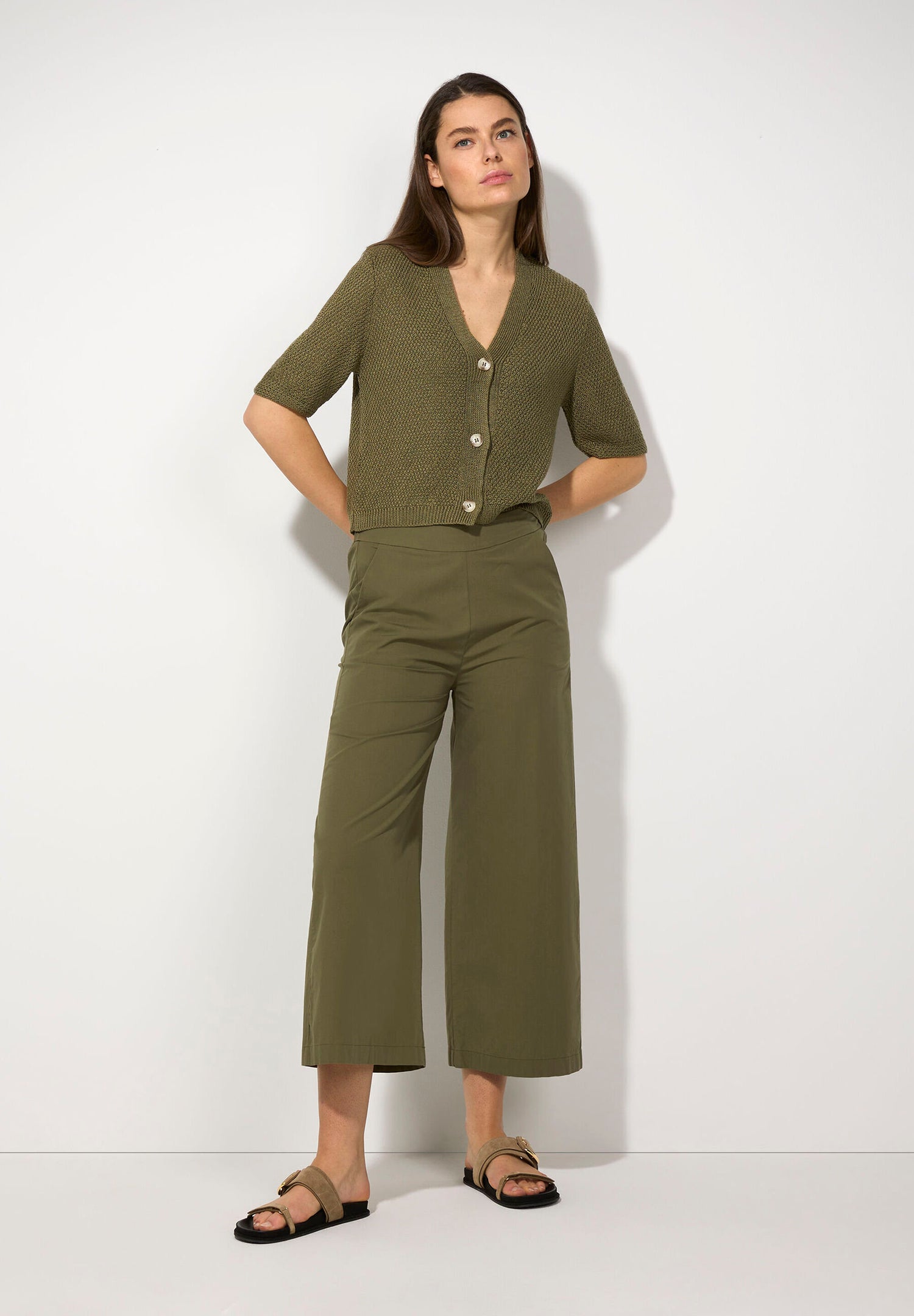 More &amp; More_Tundra Olive Culottes_51054010_0679_01