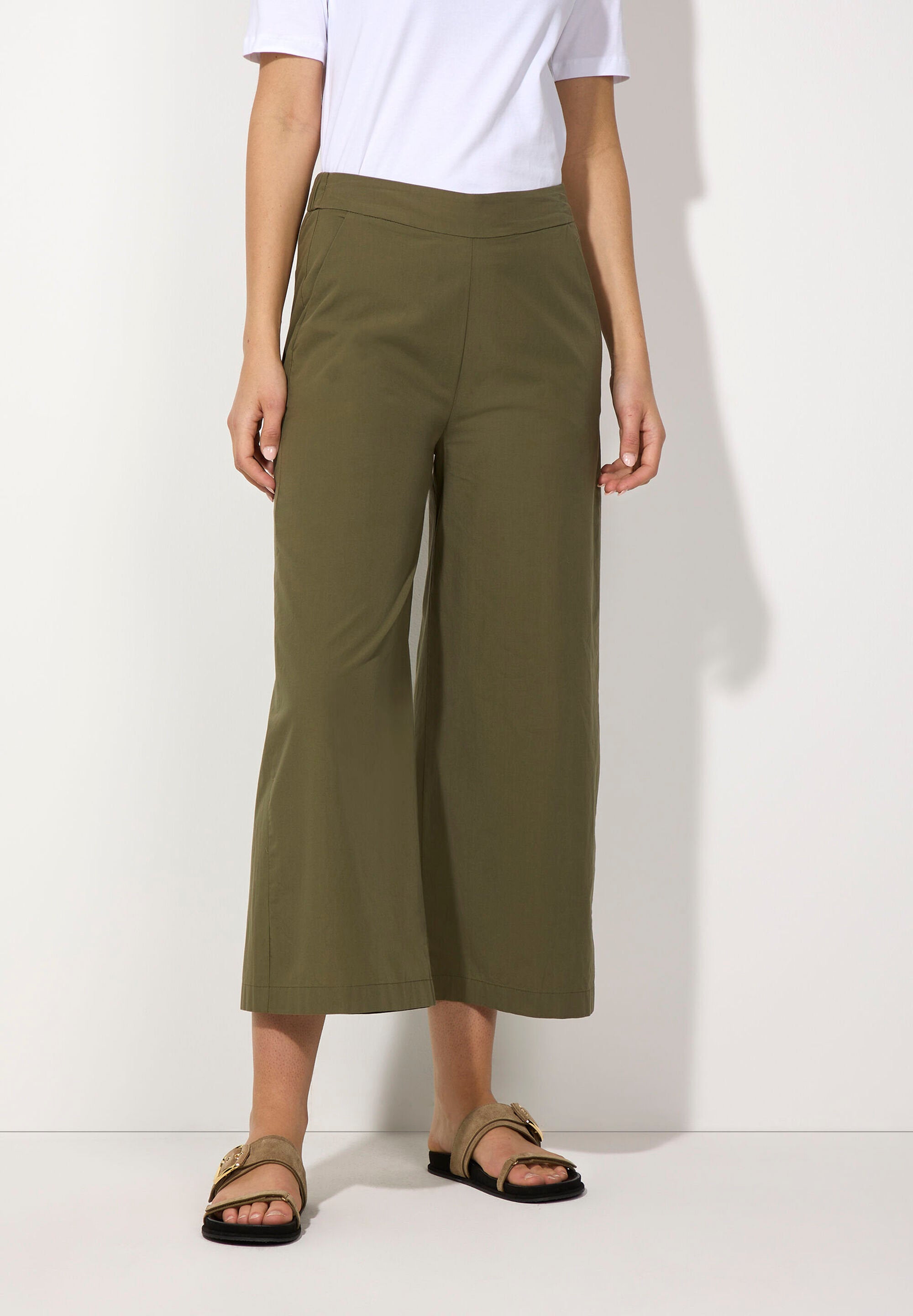 More &amp; More_Tundra Olive Culottes_51054010_0679_02