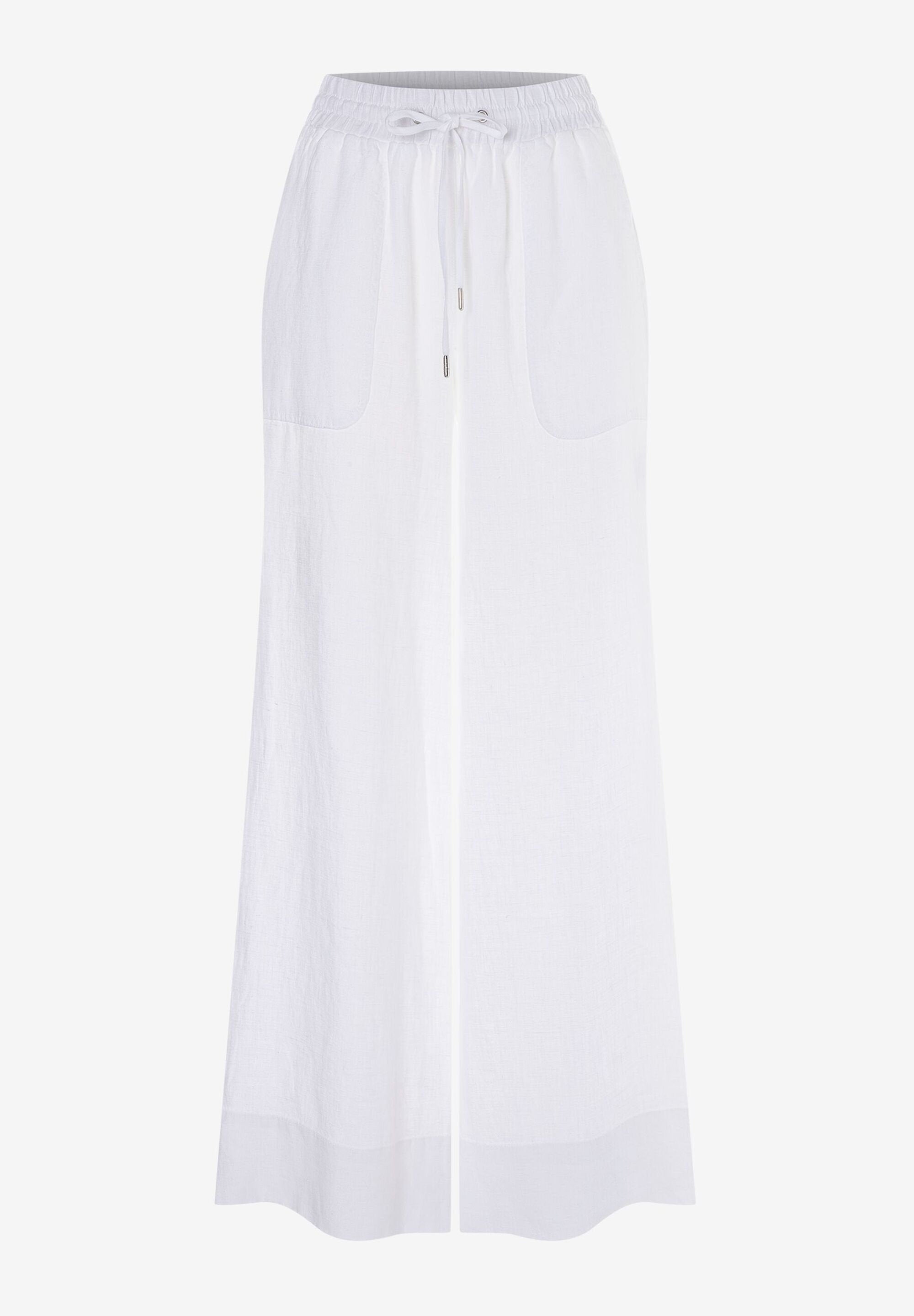 More &amp; More_White Linen Trousers_51054017_0010_03