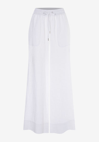 More &amp; More_White Linen Trousers_51054017_0010_03