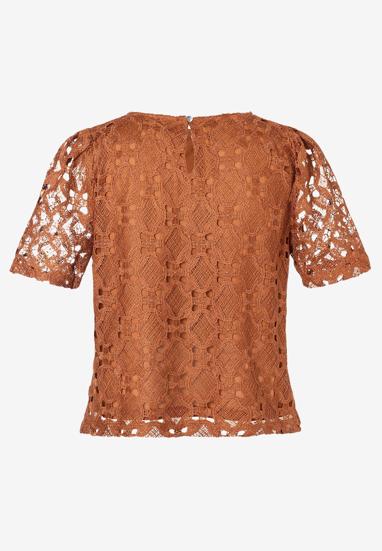 More &amp; More_Clay Brown Lace Blouse_51062069_0471_05