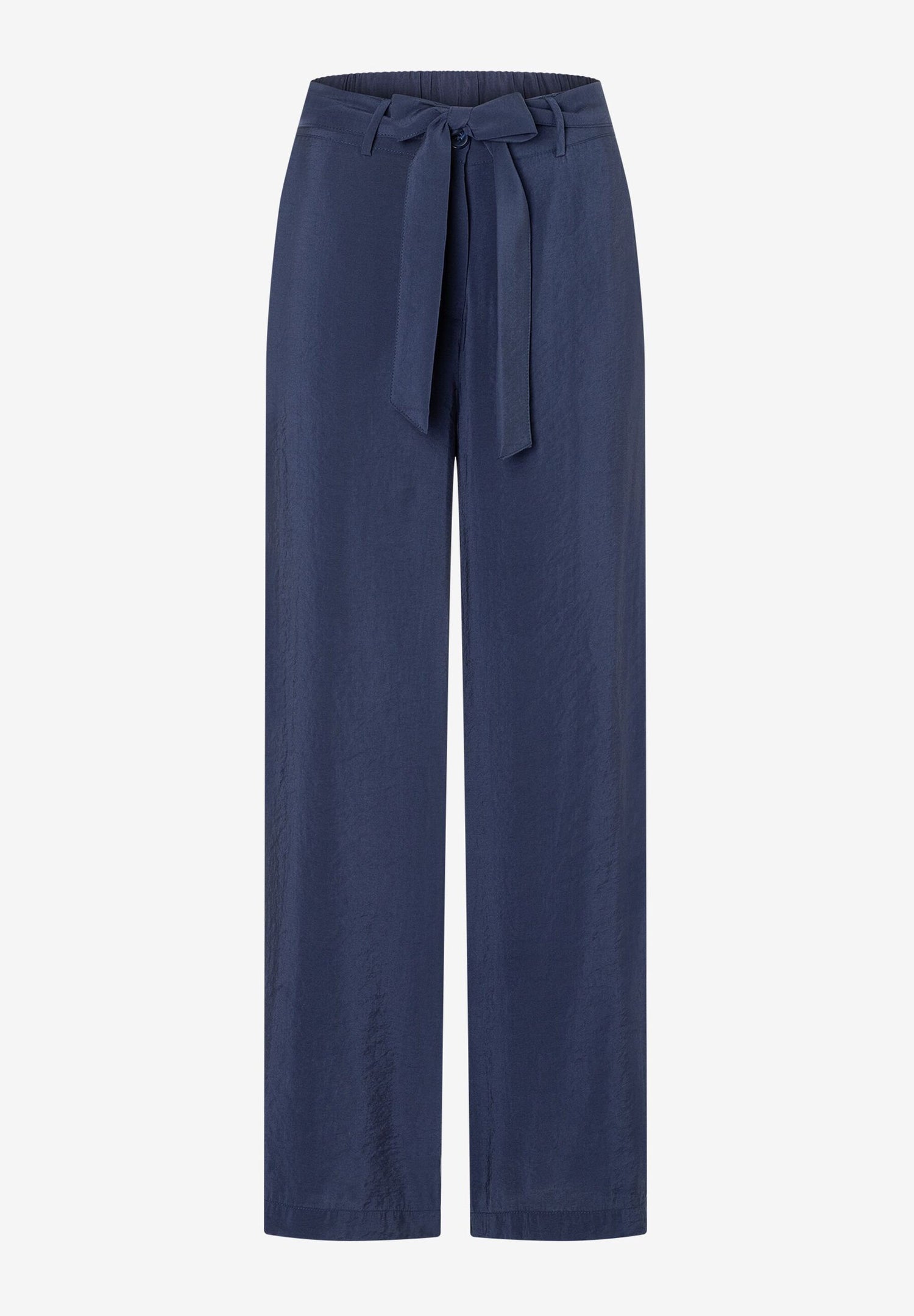 More &amp; More_Navy Trousers with Belt_51064055_0370_04