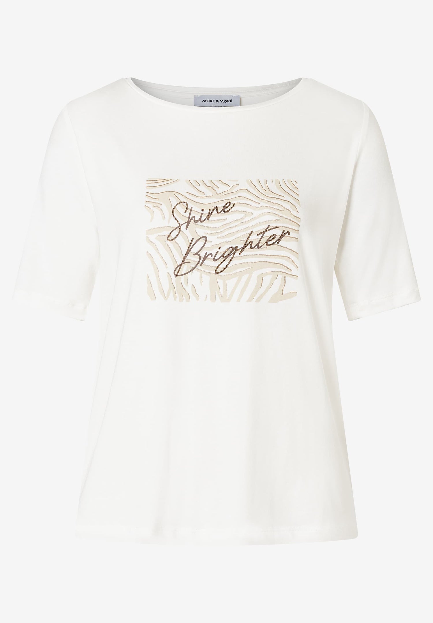 More &amp; More_Off White_T-Shirt with Front Print_51070002_0041_02