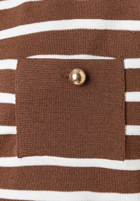 More &amp; More_Knit Stripes Sweet Toffee Offwhite_Striped Knitted Vest_51071201_2262_03