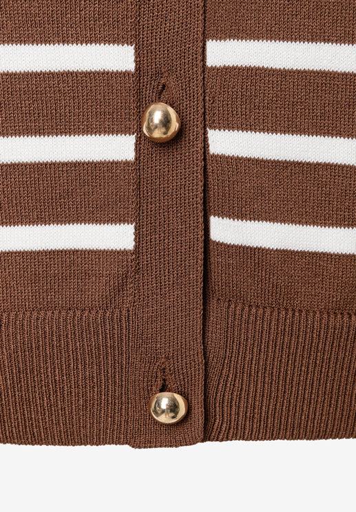 More &amp; More_Knit Stripes Sweet Toffee Offwhite_Striped Knitted Vest_51071201_2262_04