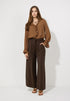 More & More_Espresso Brown_Palazzo Pants with Tie Belt_51074002_0279_01