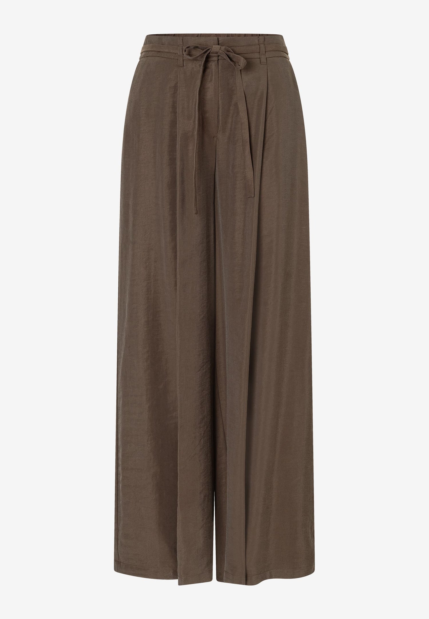 More &amp; More_Espresso Brown_Palazzo Pants with Tie Belt_51074002_0279_04