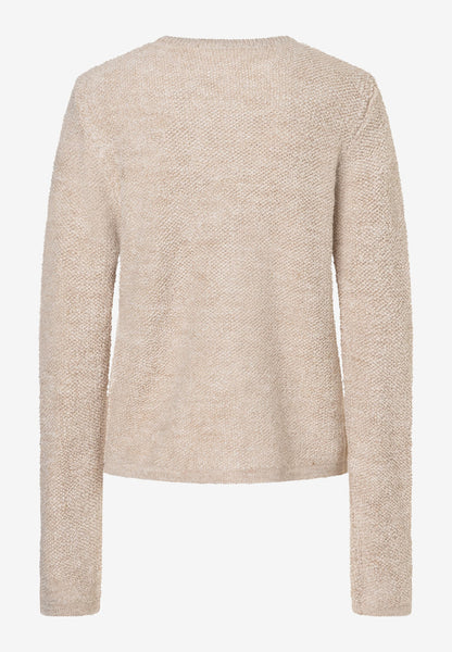 More &amp; More_Dust Melange_BouclŽ Cardigan with Buttons_51081251_0257_04