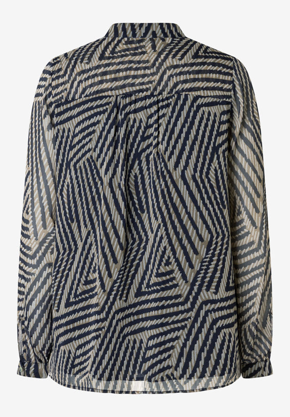 More &amp; More_Graphical Strokes Print_Chiffon Blouse with Print_51082051_3375_05