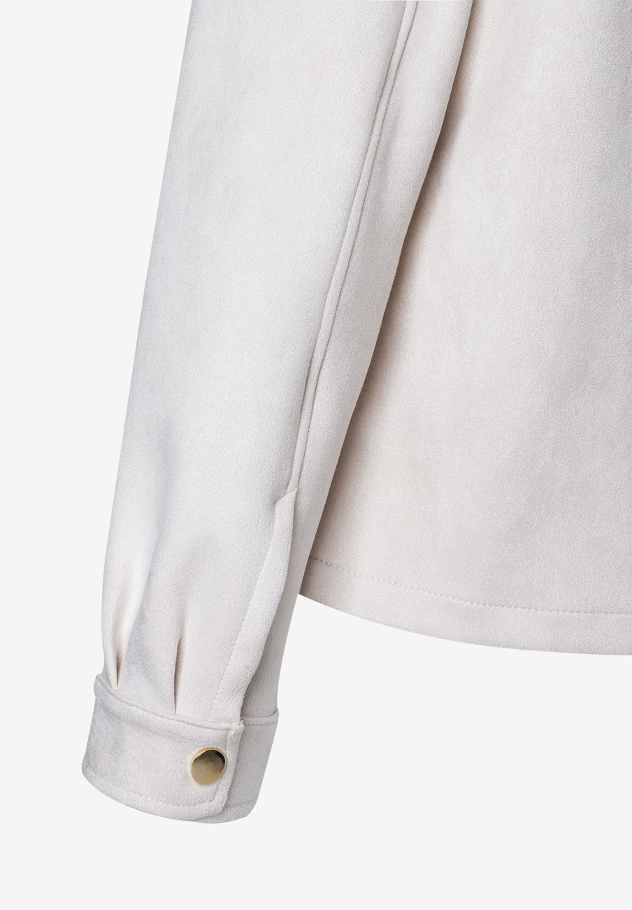 More &amp; More_Dust Beige_Suede-Look Shirt_51082058_0226_06