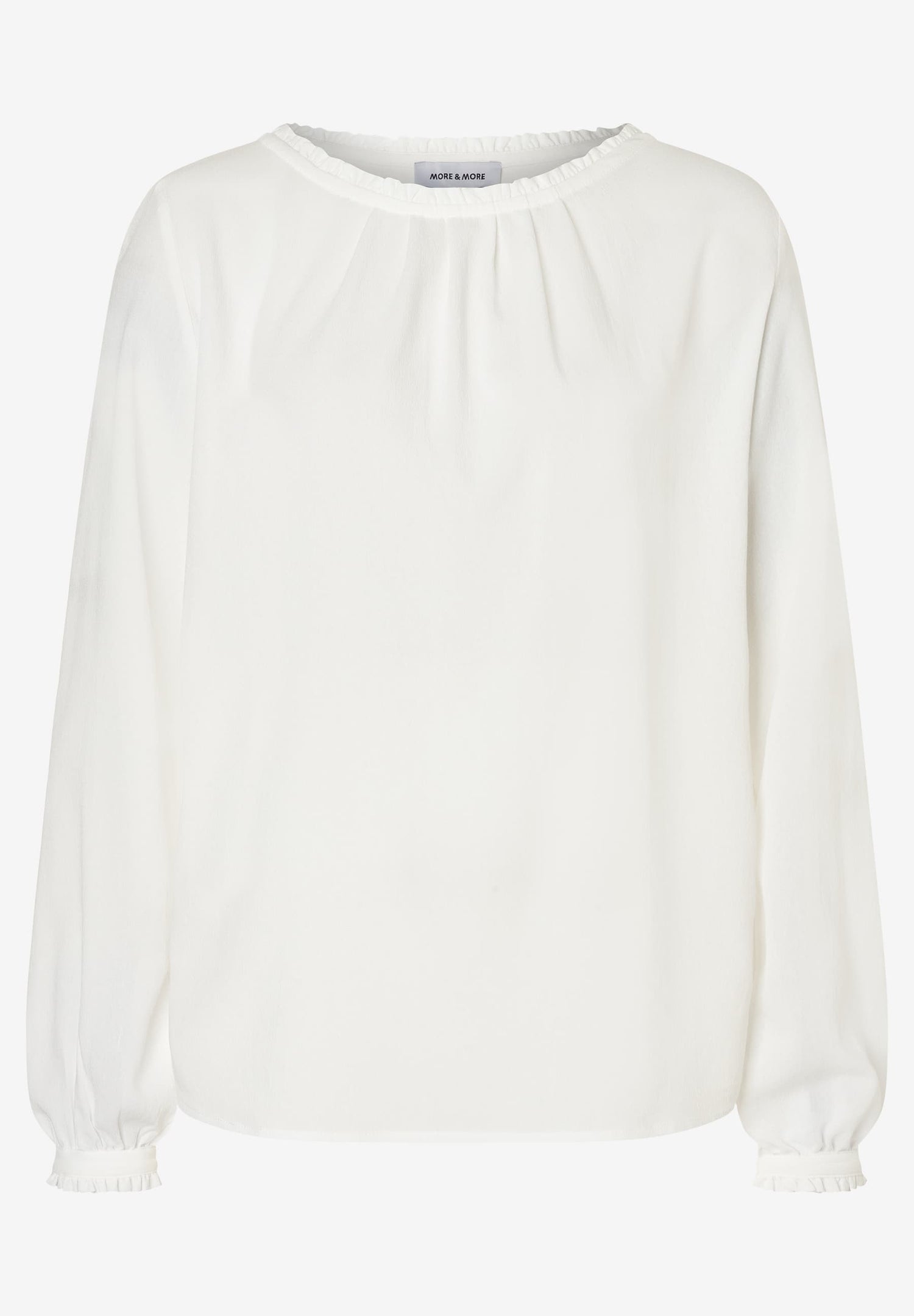 More &amp; More_Off White_Blouse with Jersey Back_51082650_0041_05