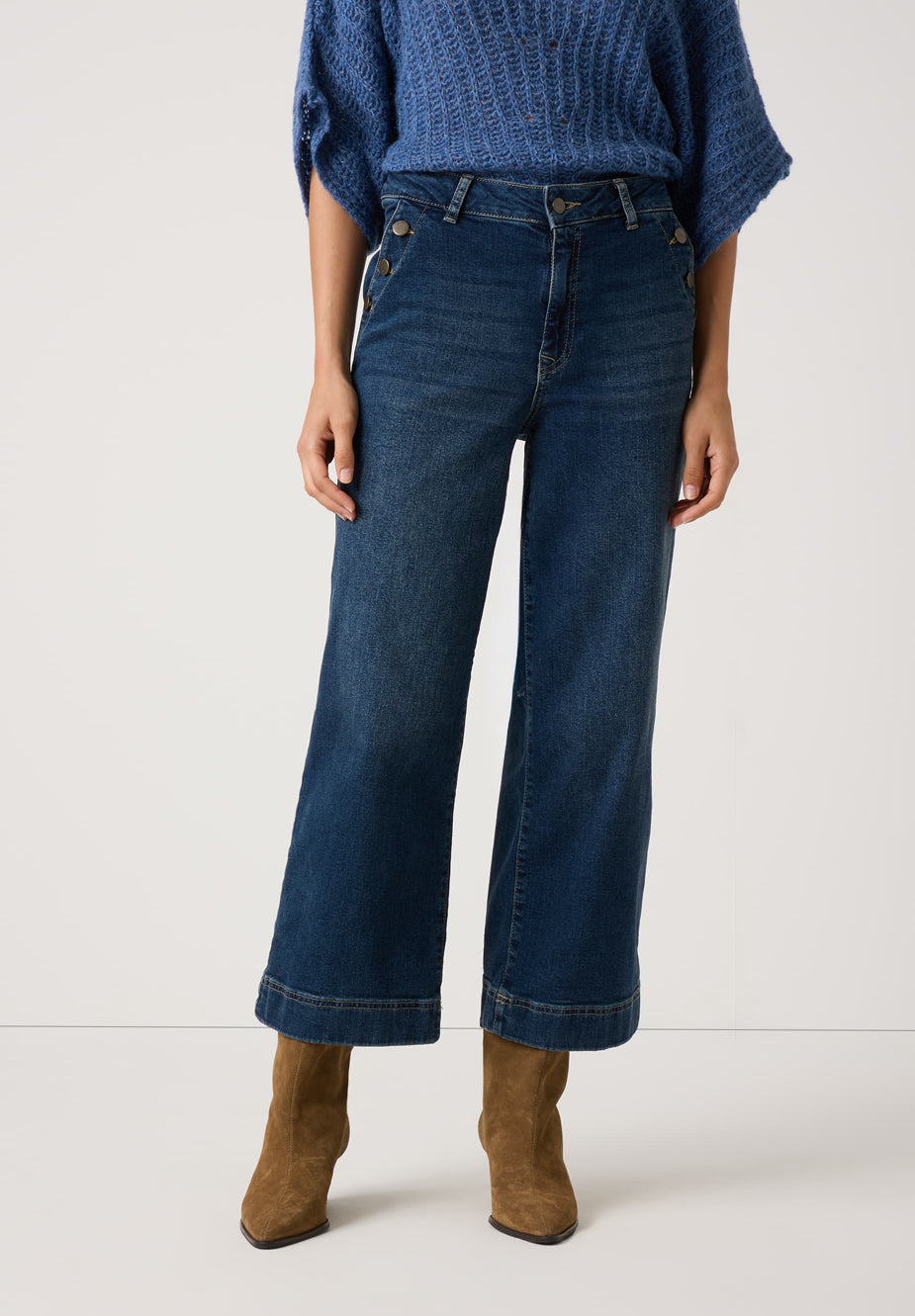 More &amp; More_Dark Blue Denim_Jeans Culottes_51084251_0963_02