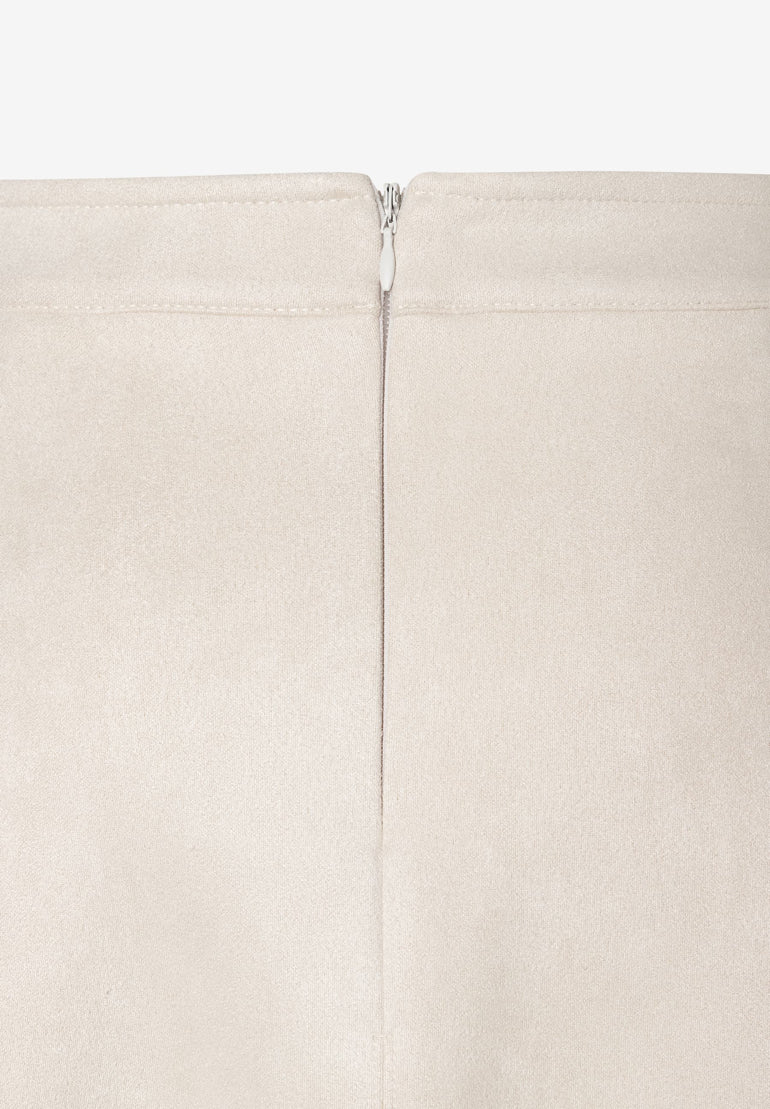 More &amp; More_Dust Beige_Suede-Look Skirt_51085050_0226_03