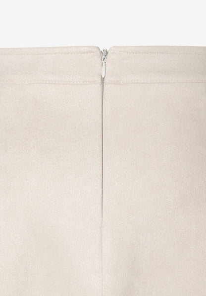 More &amp; More_Dust Beige_Suede-Look Skirt_51085050_0226_03