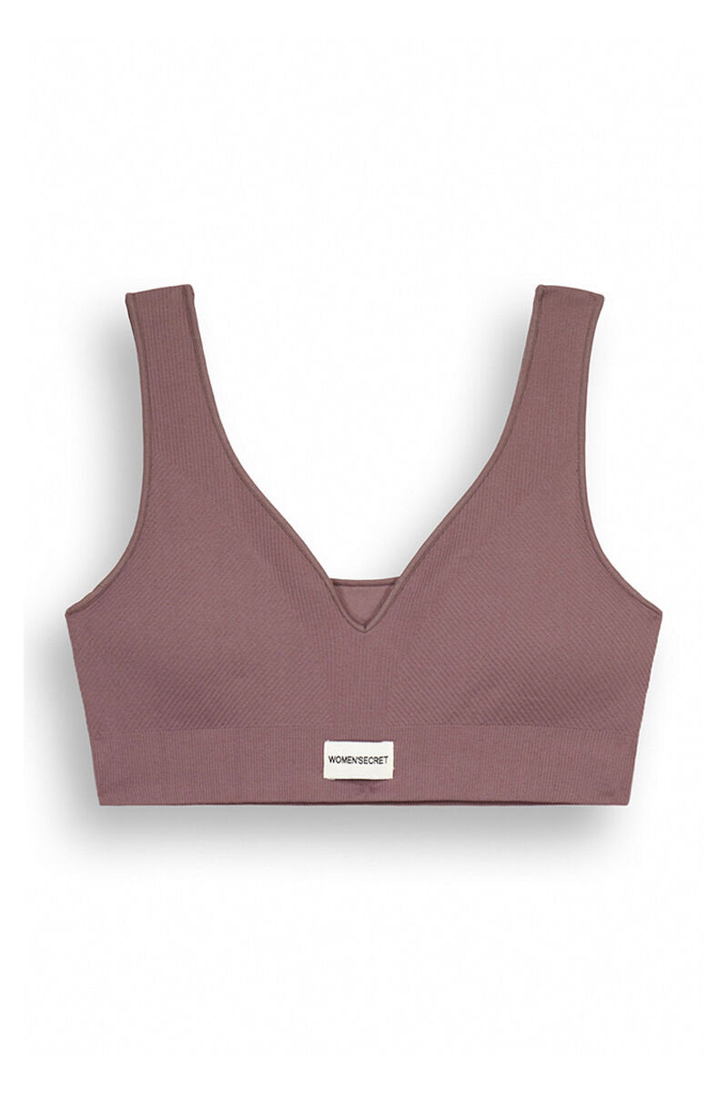 Seamless Purple Ribbed Crop Top_08