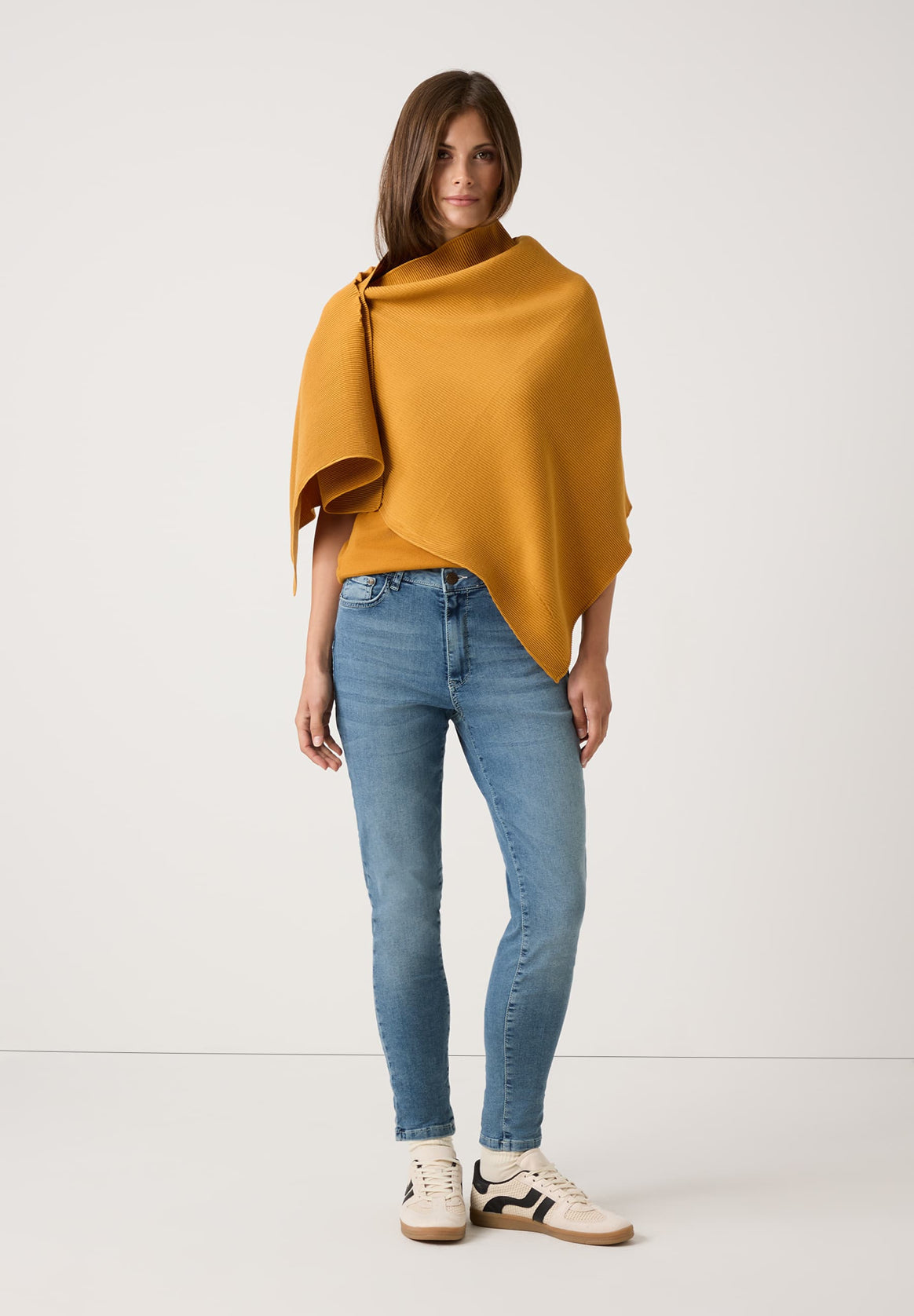 More &amp; More_Autumn Yellow_Pleated Scarf_51089014_0144_01