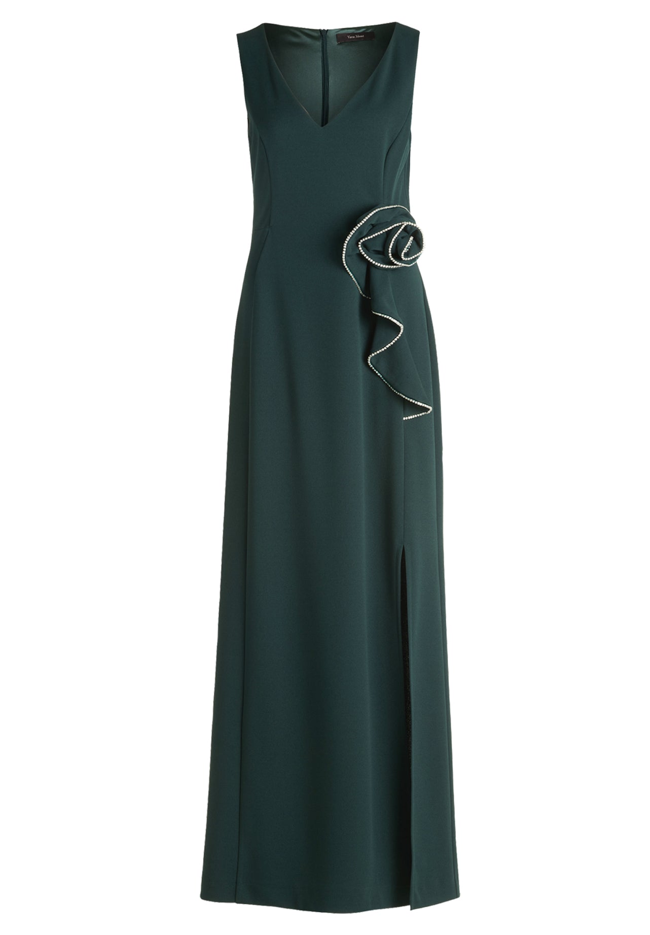 Vera Mont_Mystic Green_Evening Dress with Flounce_5109-4467_5586_05