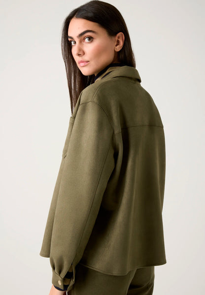 More &amp; More_Olive Leaf_Suede-Look Shirt, Khaki_51092058_0660_04