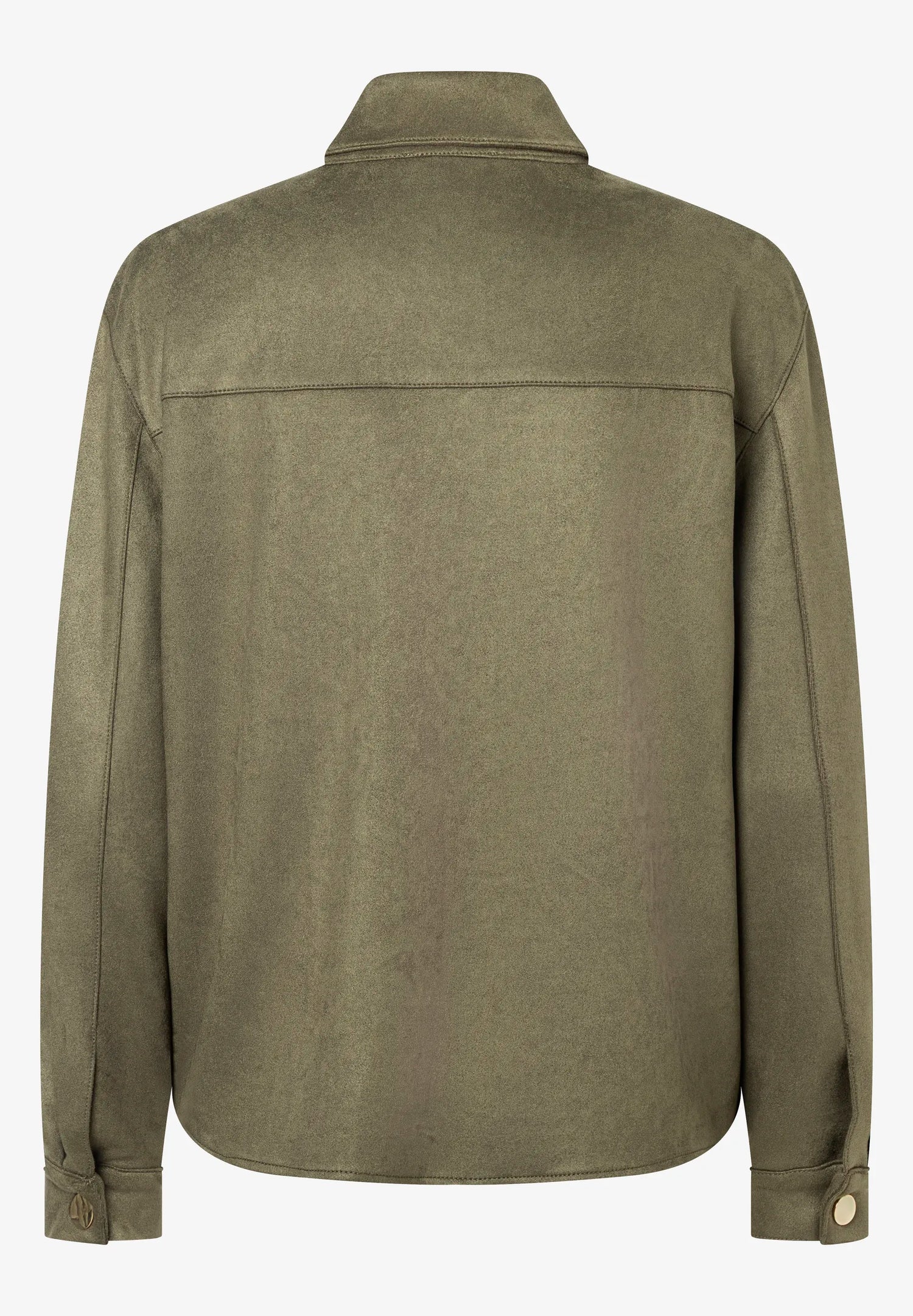More &amp; More_Olive Leaf_Suede-Look Shirt, Khaki_51092058_0660_06