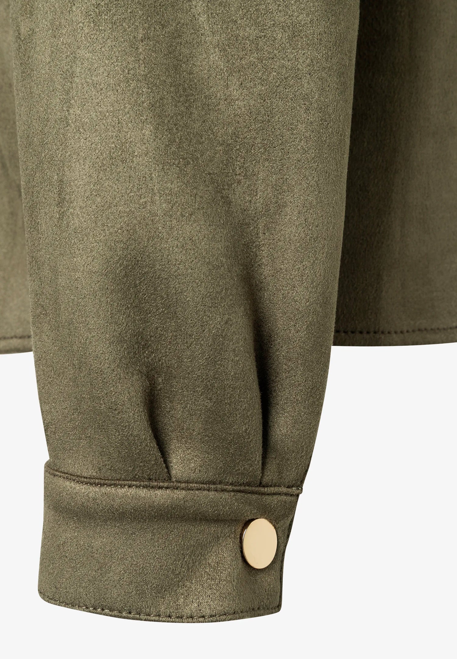 More &amp; More_Green_Suede-Look Shirt, Khaki_51092058_0660_09