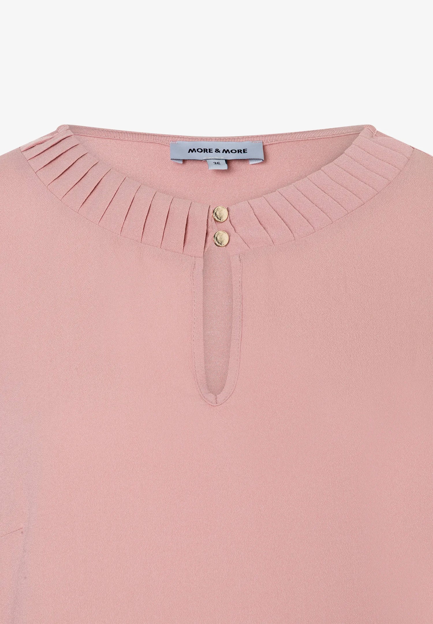 More &amp; More_Dusty Rose_Blouse Shirt with Jersey Sleeves, Pink_51092600_0824_05