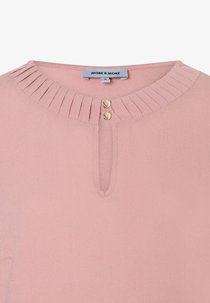 More &amp; More_Dusty Rose_Blouse Shirt with Jersey Sleeves, Pink_51092600_0824_05