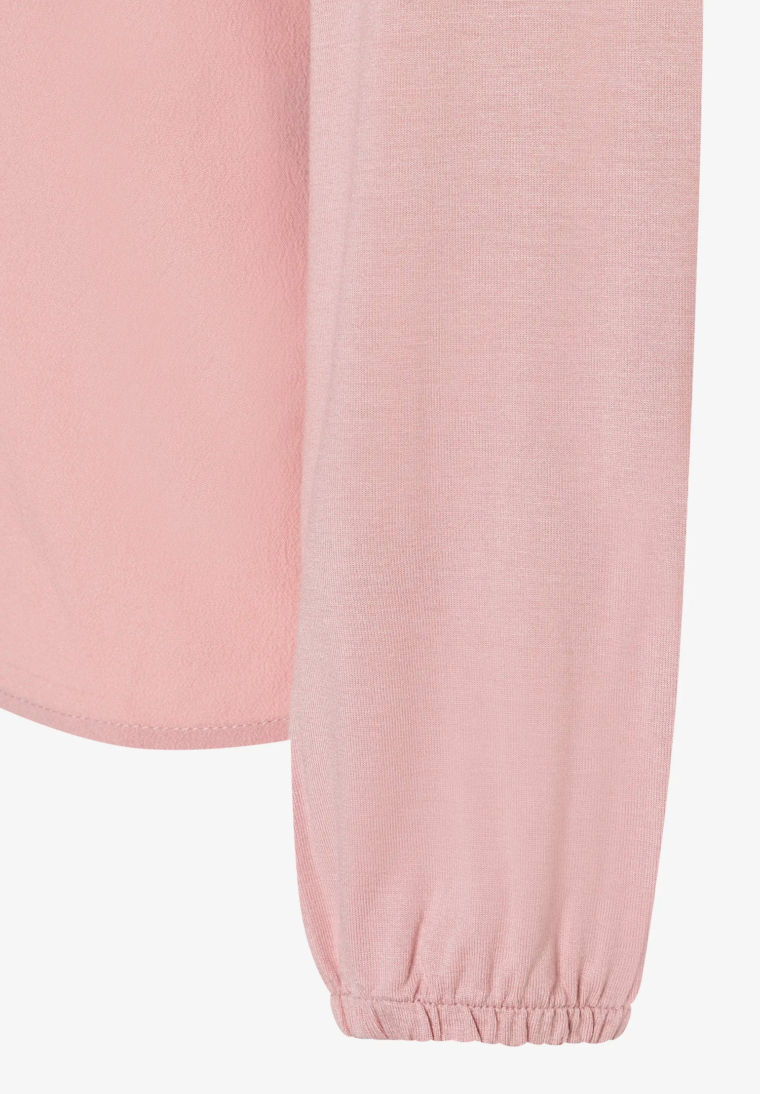 More &amp; More_Dusty Rose_Blouse Shirt with Jersey Sleeves, Pink_51092600_0824_06