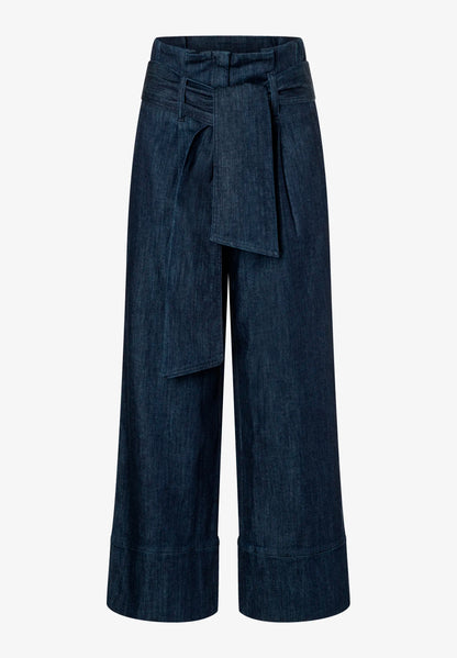 More &amp; More_Dark Blue Denim_Jeans with Belt_51094203_0963_03