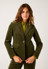 More & More_Ruby Orchid_Velvet Blazer, Khaki_51096004_0564_01