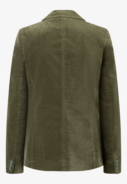 More &amp; More_Ruby Orchid_Velvet Blazer, Khaki_51096004_0564_04