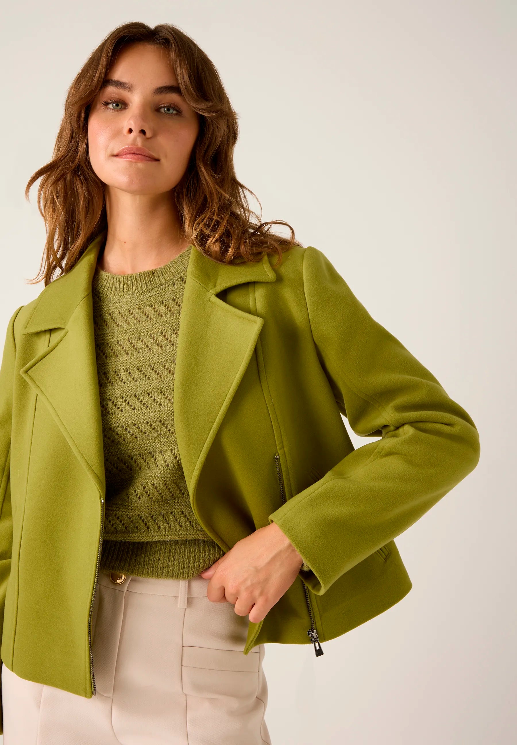 More &amp; More_Autumn Green_Jacket, Kiwi Green_51097002_0656_01