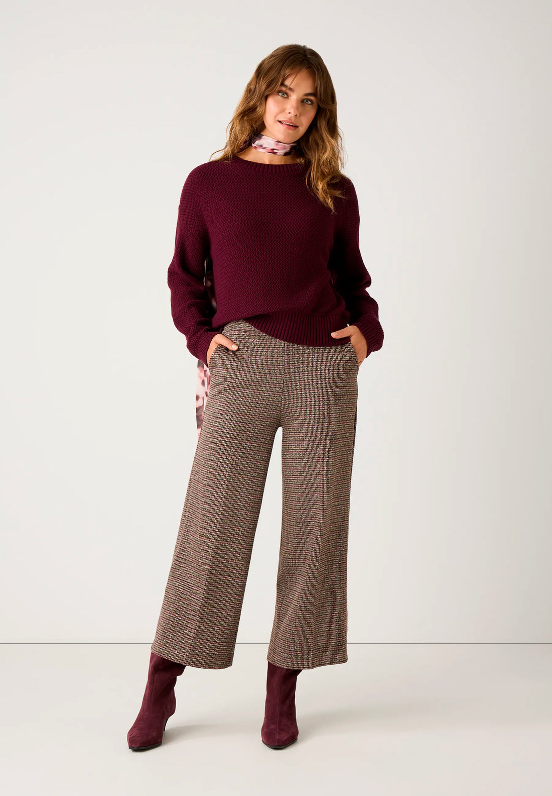 More &amp; More_Watercolour Flowers Print_Scarf with Watercolor Print_51099002_4824_02