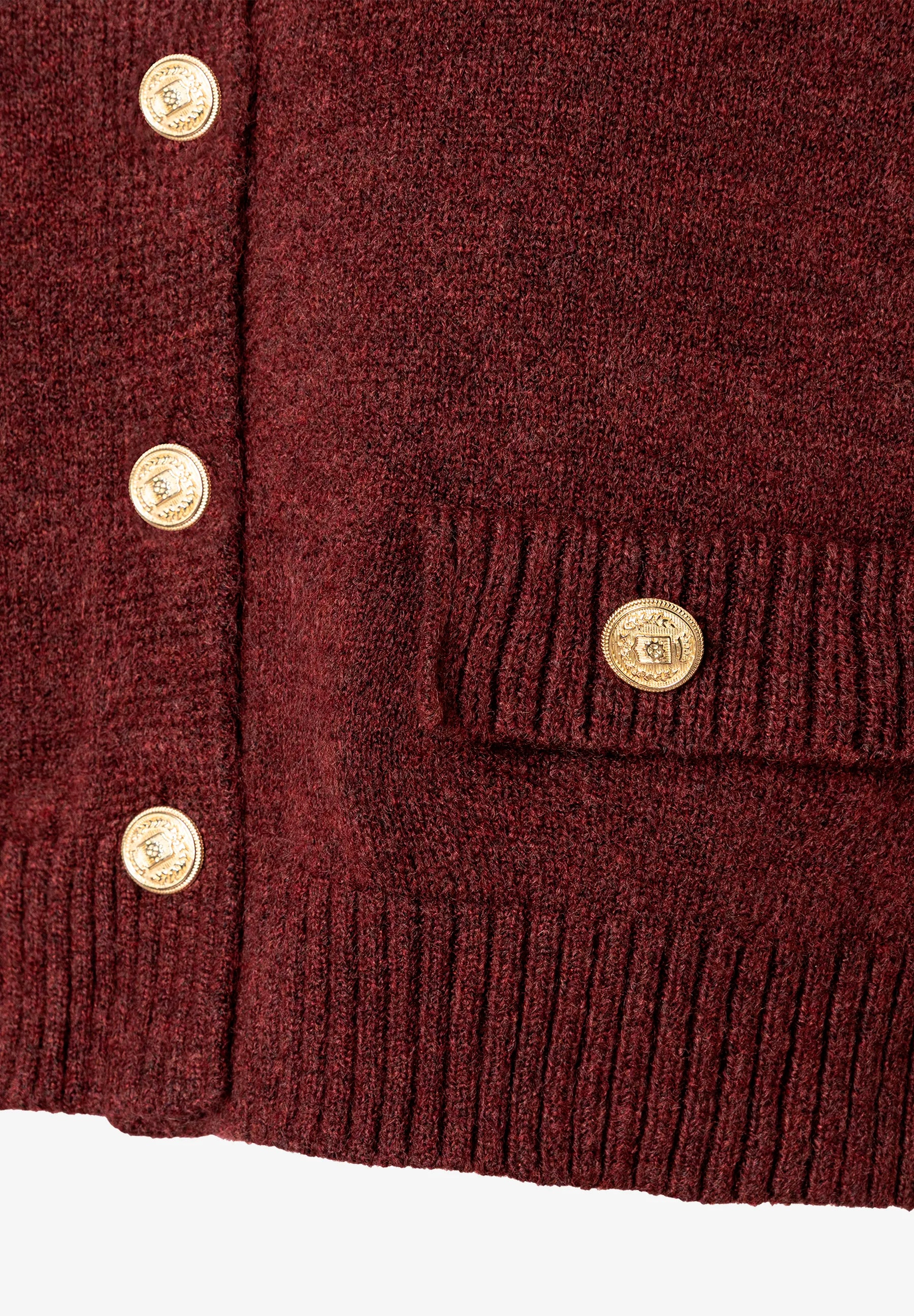 More &amp; More_Raisin Brown_Cardigan with Decorative Buttons, Rust Brown_51101250_0284_05