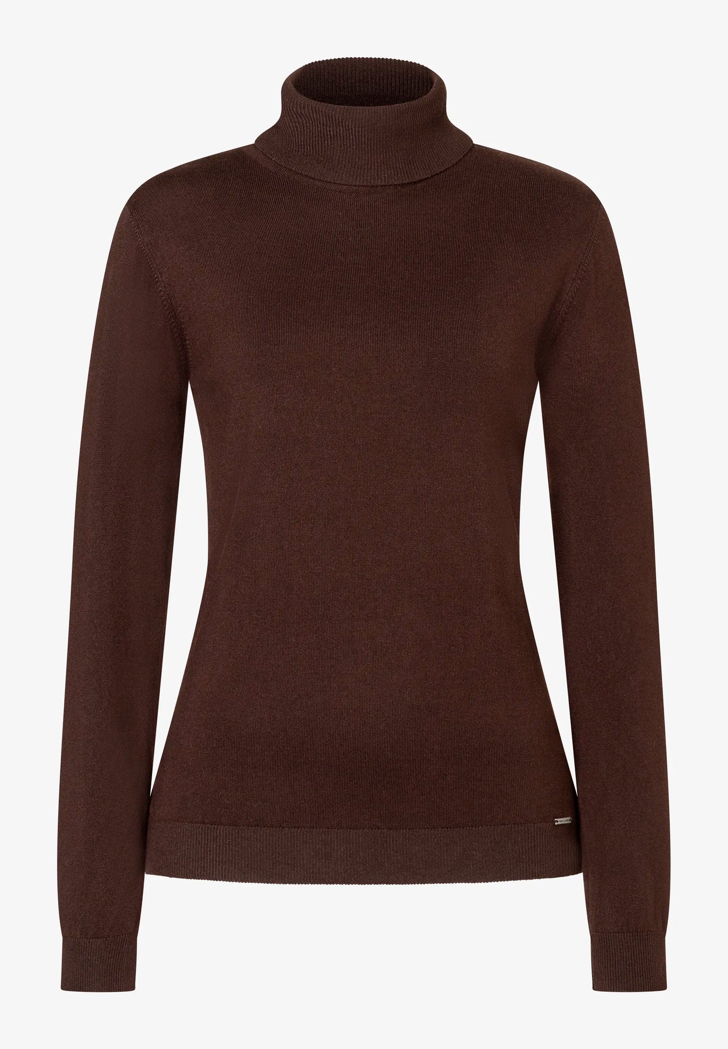 More &amp; More_Espresso Brown_Roll-Neck Sweater, Fine Knit_51101537_0279_01