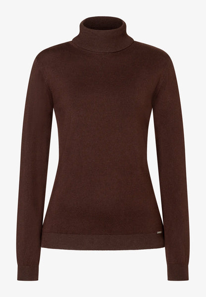 More &amp; More_Espresso Brown_Roll-Neck Sweater, Fine Knit_51101537_0279_01