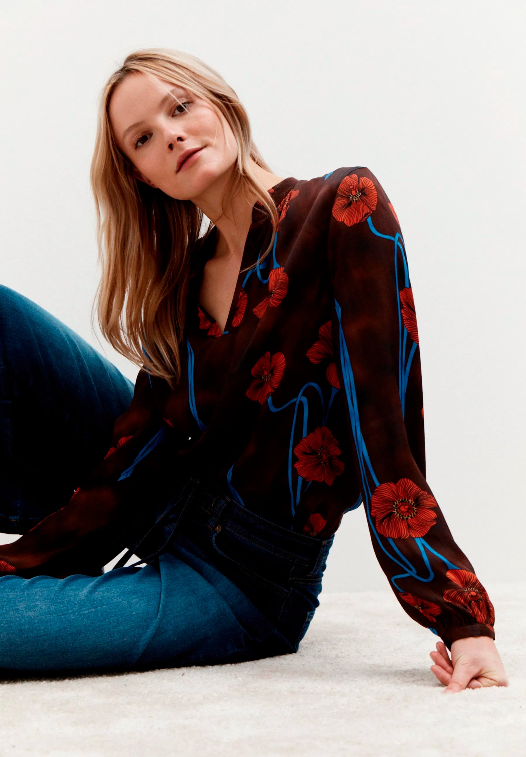 More &amp; More_Poppy Flower Print_Printed Blouse_51102052_4284_02