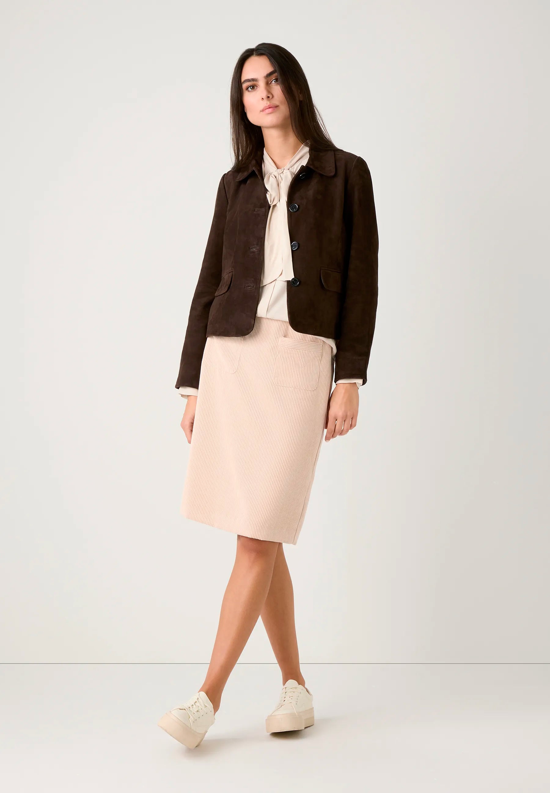 More &amp; More_Powder Creme_Pussy-Bow Blouse_51102054_0031_03
