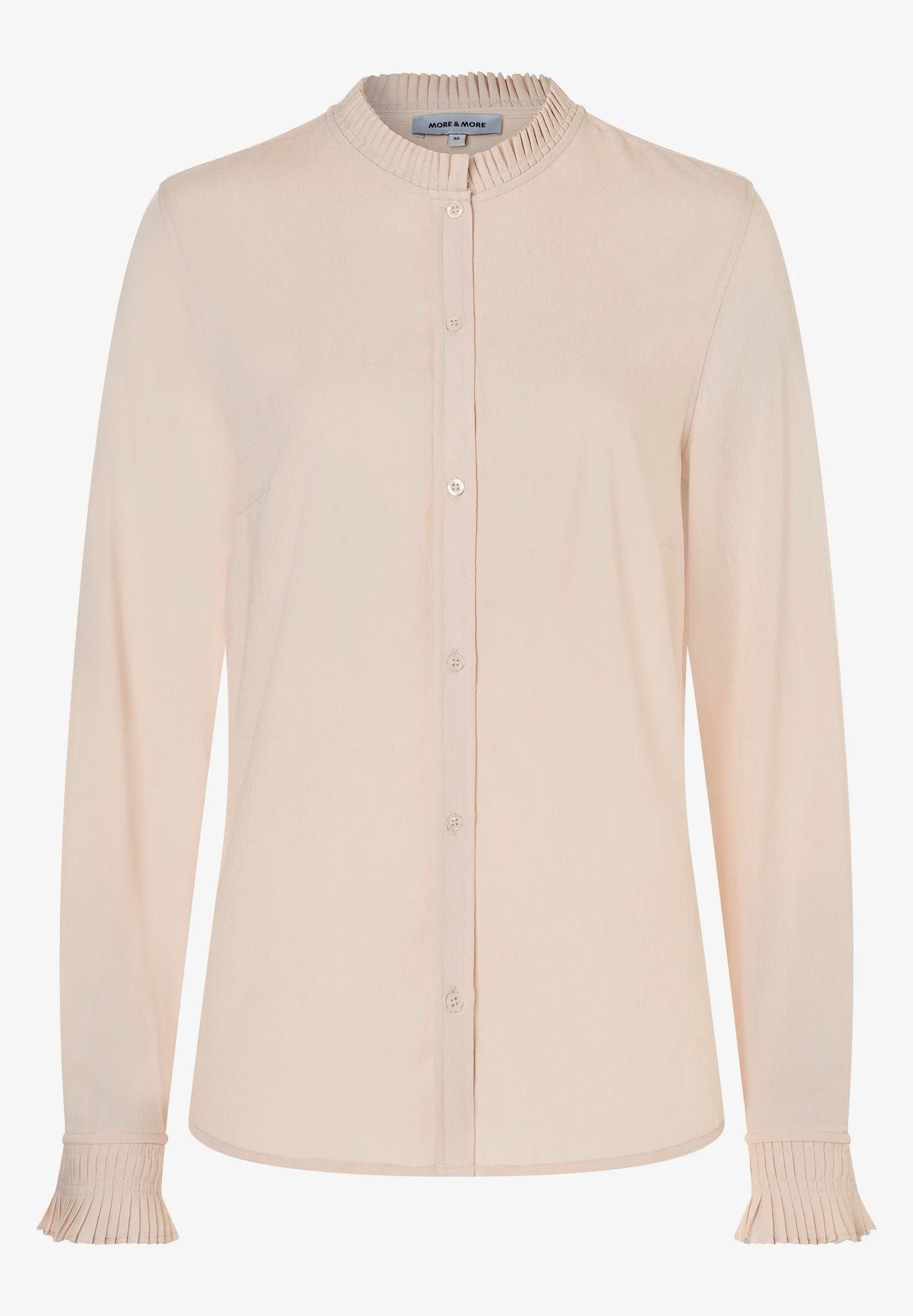 More &amp; More_Powder Creme_Flowing Blouse with Stand-Up Collar_51102062_0031_03