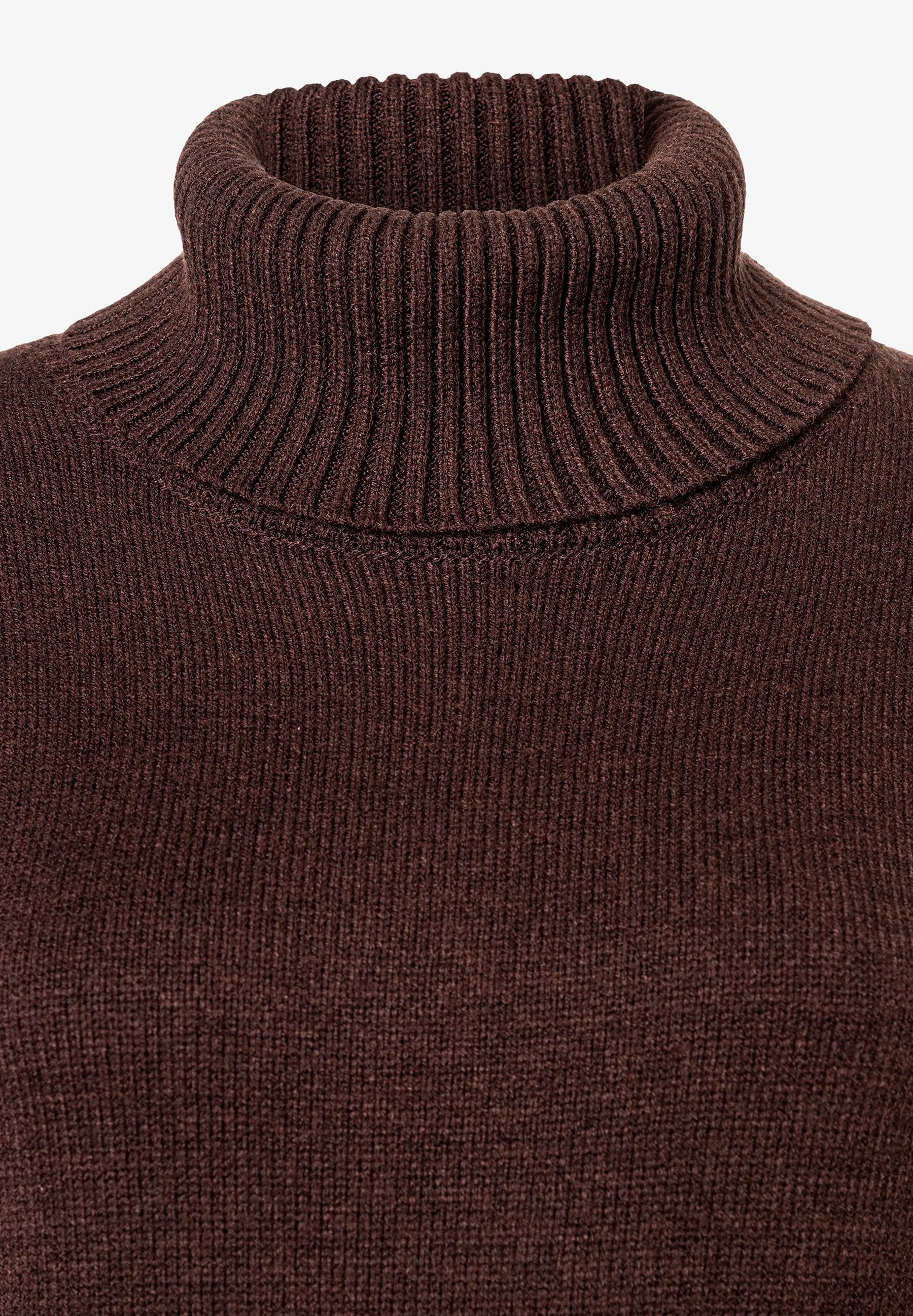 More &amp; More_Espresso Brown_Knit Dress with Roll Neck, Dark Brown_51103750_0279_04