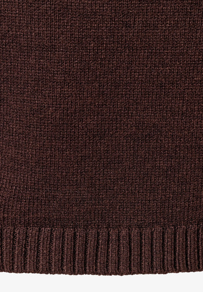 More &amp; More_Espresso Brown_Knit Dress with Roll Neck, Dark Brown_51103750_0279_05