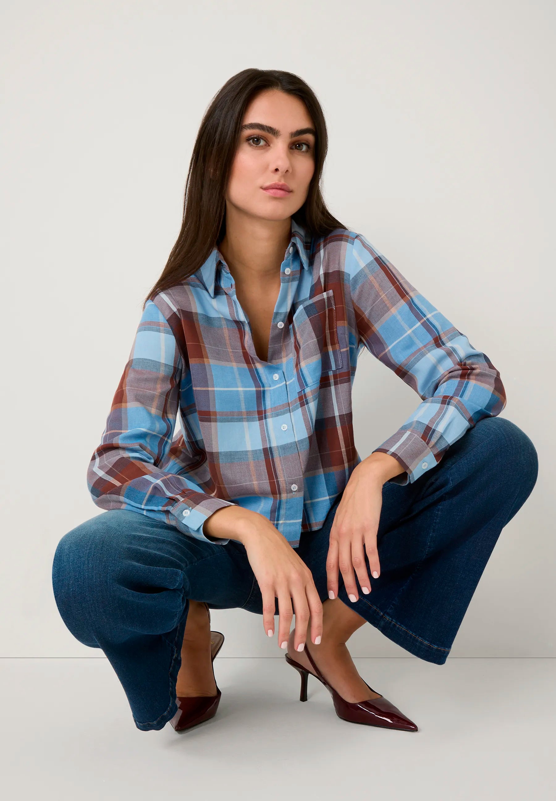 More &amp; More_Dark Blue Denim_Wide-Leg Jeans with Drawstring_51104250_0963_01