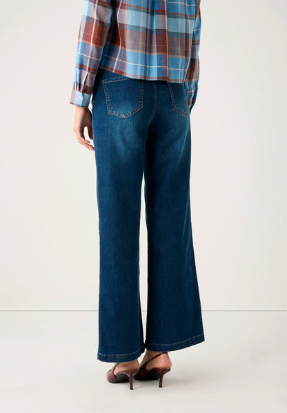 More &amp; More_Dark Blue Denim_Wide-Leg Jeans with Drawstring_51104250_0963_04