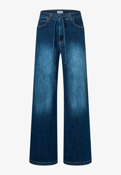 More &amp; More_Dark Blue Denim_Wide-Leg Jeans with Drawstring_51104250_0963_05