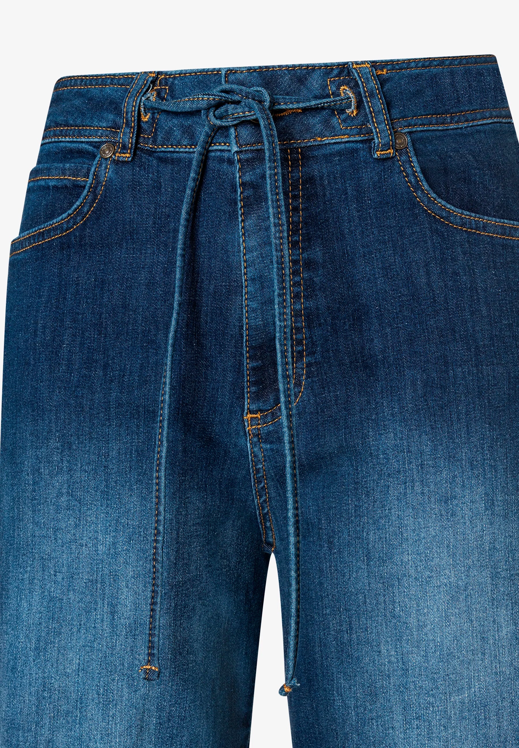 More &amp; More_Dark Blue Denim_Wide-Leg Jeans with Drawstring_51104250_0963_07