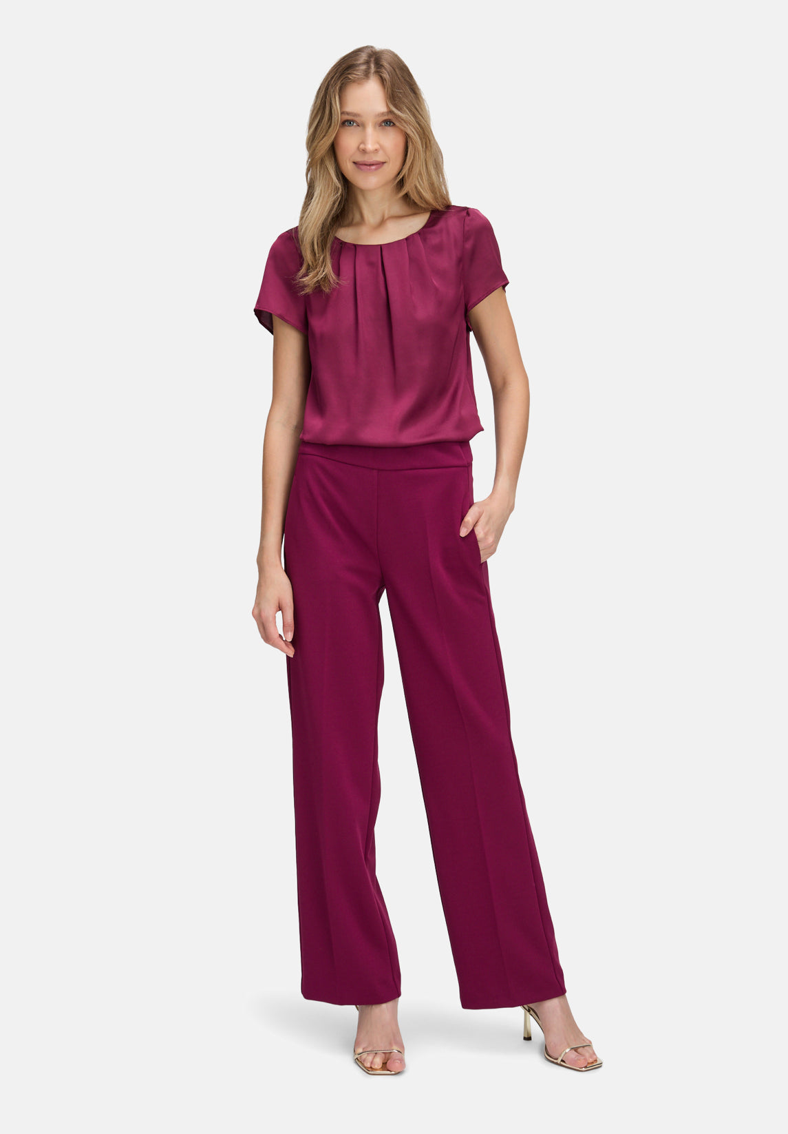 Vera Mont_Sweet Berry_Basic Trousers with Pockets_5111-4467_4599_01