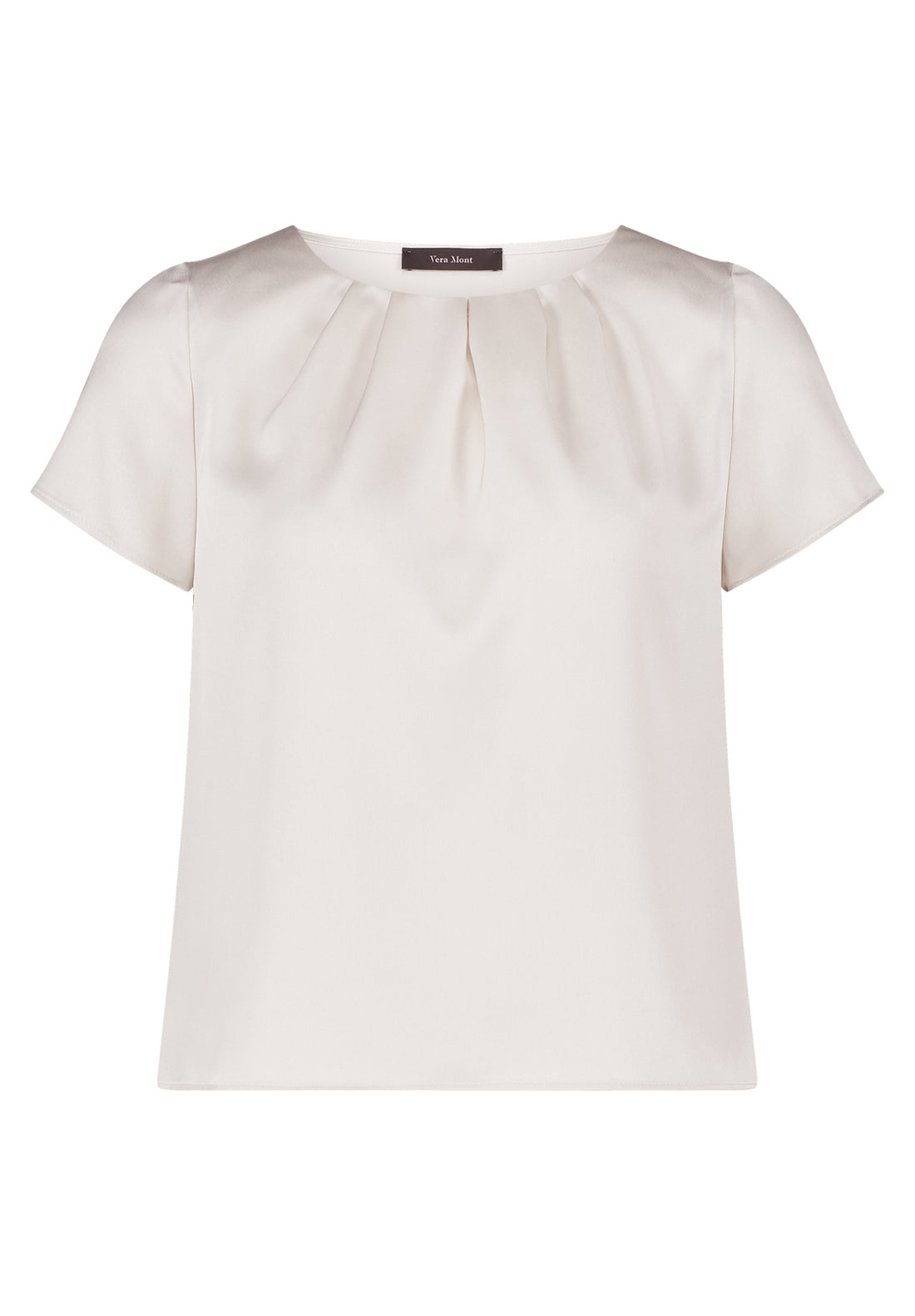 Vera Mont_Bright Pearl_Satin Blouse Short Sleeve_5112-4098_1042_01