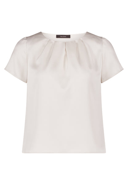 Vera Mont_Bright Pearl_Satin Blouse Short Sleeve_5112-4098_1042_01