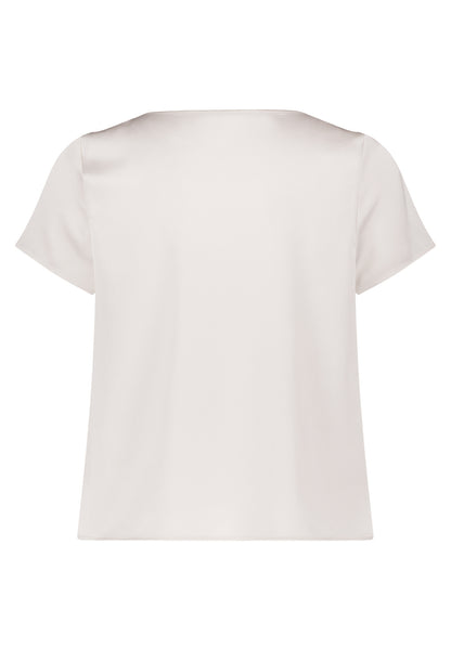 Vera Mont_Bright Pearl_Satin Blouse Short Sleeve_5112-4098_1042_02